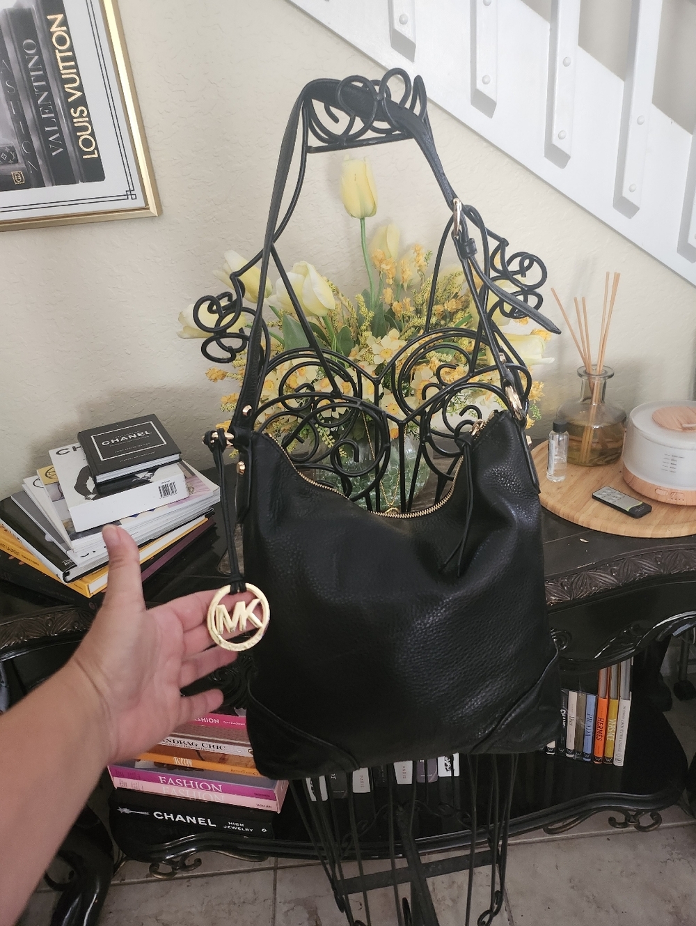 Michael Kors Nicole leather shoulder bag